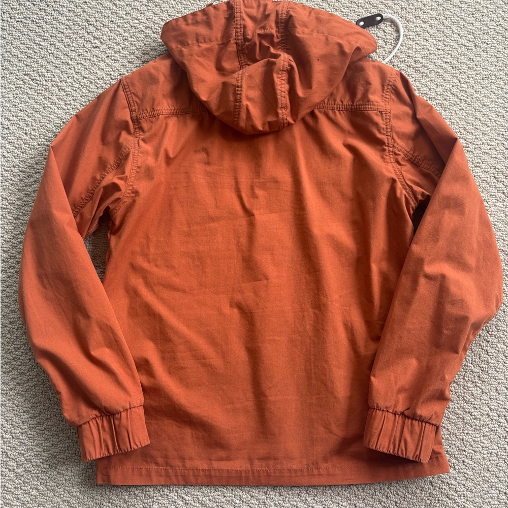 Orange Hooded Anorak Pullover Jacket - Picture 2 of 12